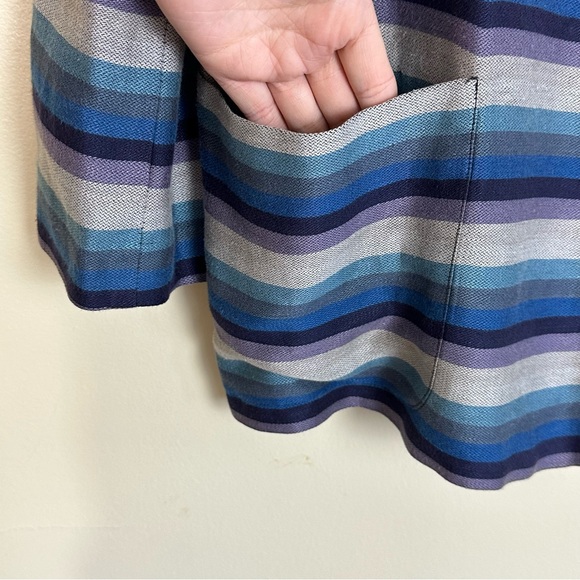 Vintage 1980s Oversized Linen Blend MARYANN RESTIVO Unstructured Blazer, Size 6 - Picture 9 of 12